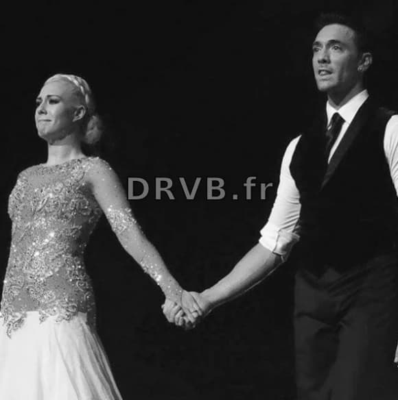 Photo : Katrina Patchett et Maxime Dereymez à Lille le 21/12/15 rendent ...