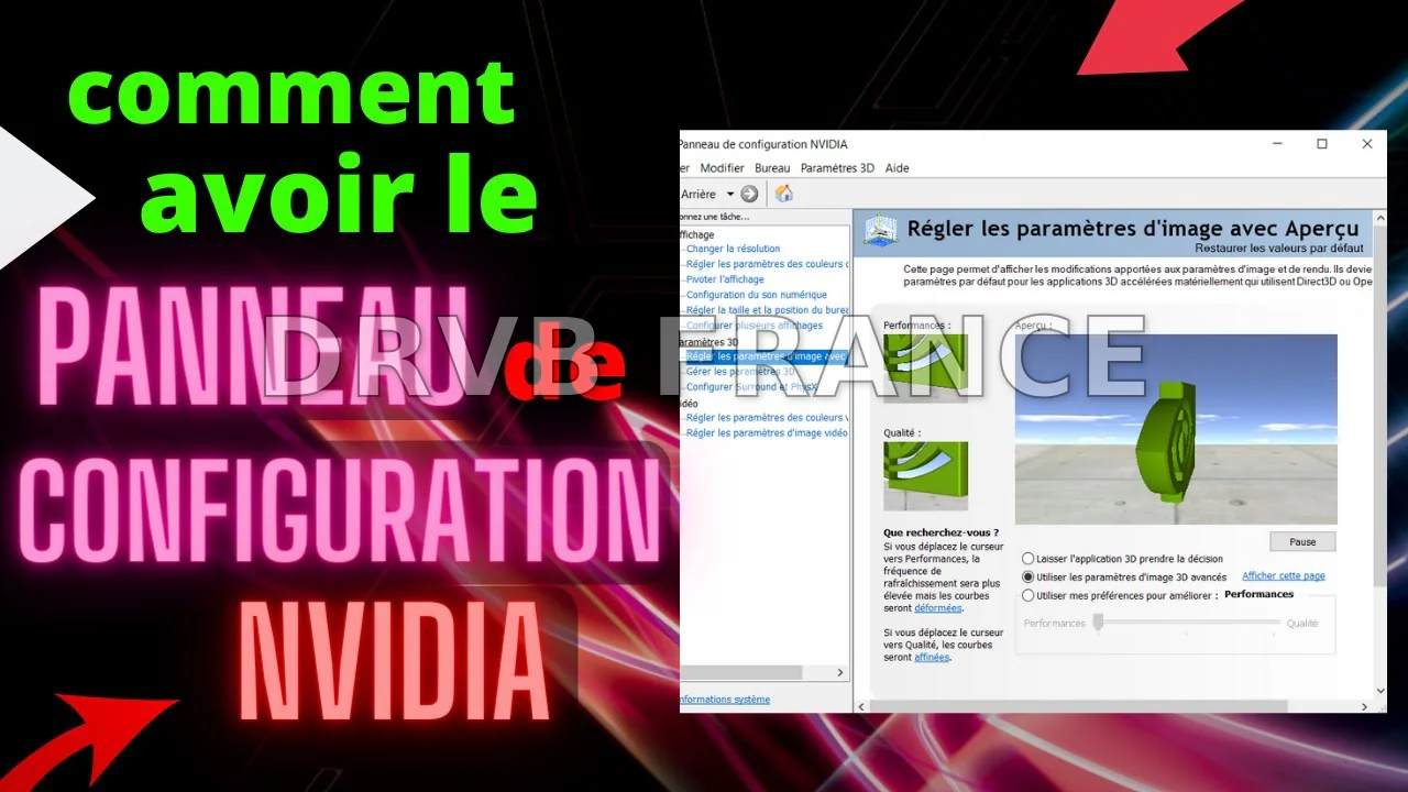 COMMENT AVOIR LE PANNEAU DE CONFIGURATION NVIDIA - YouTube