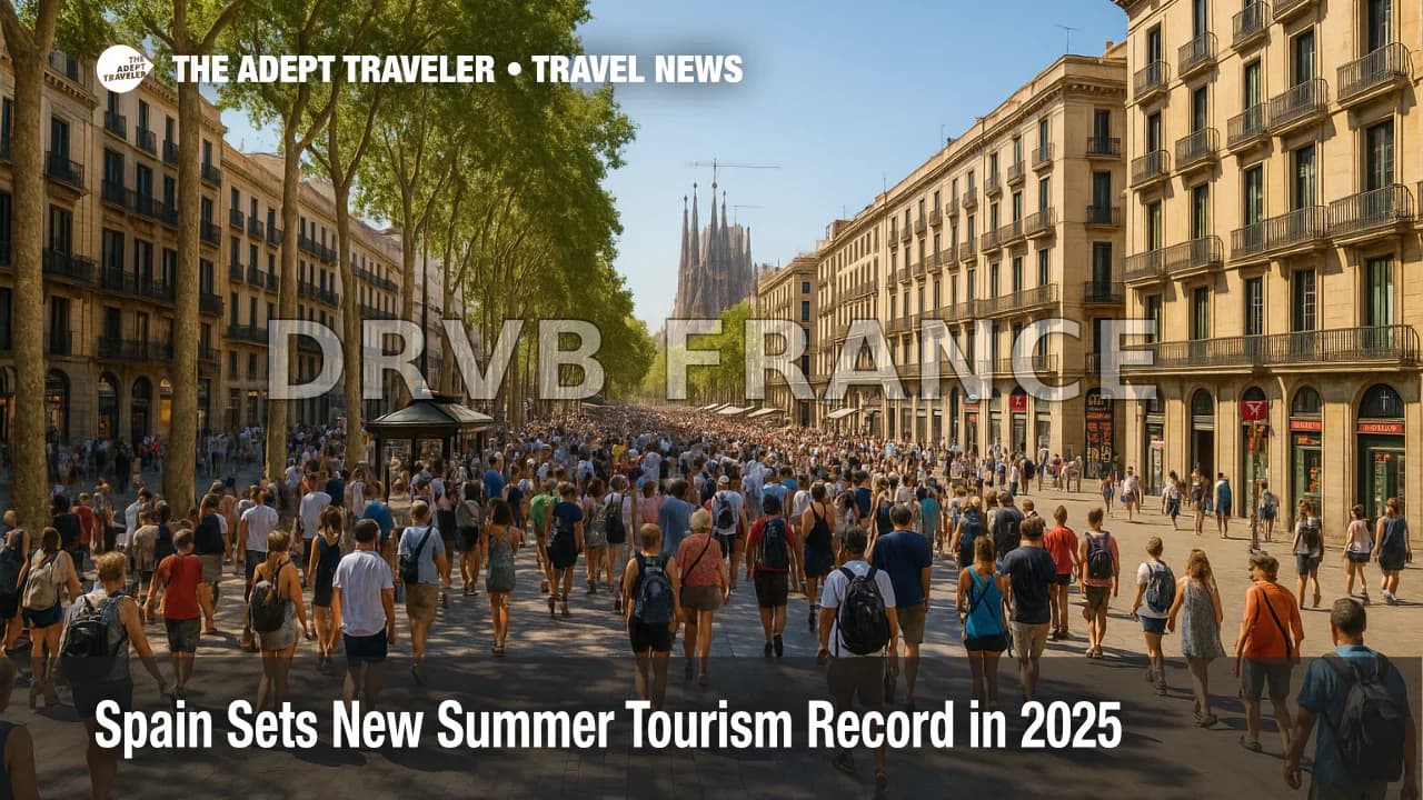 L'Espagne établit un nouveau record touristique avec près de 96,8 millions de visiteurs étrangers en 2025