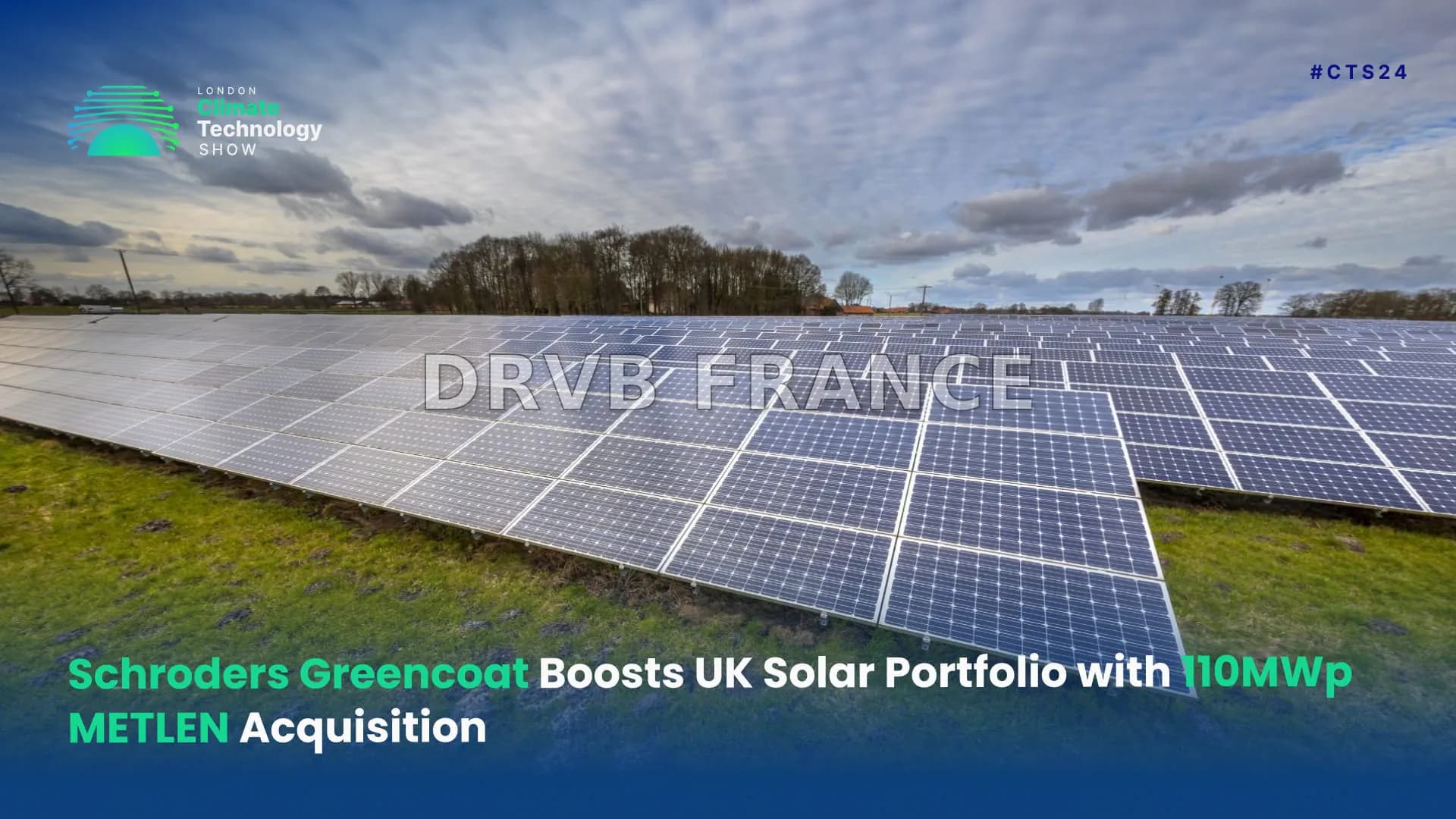 Schroders Greencoat acquiert un portefeuille solaire de 283 MWc auprès de METLEN