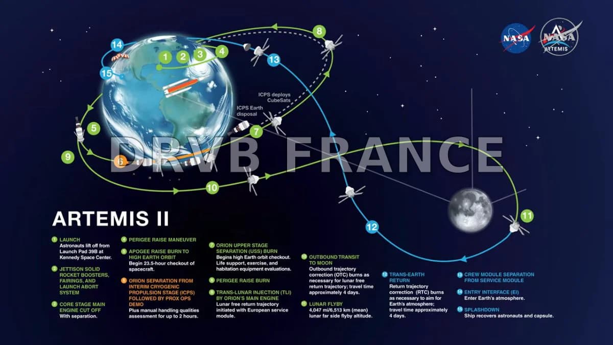 Au-delà d'Artemis 2 : NASA adopte une voie 'plus réalisable' pour retourner sur la Lune