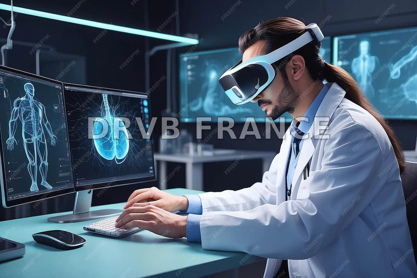 Médecin numérique soins de santé science médicale technologie à ...